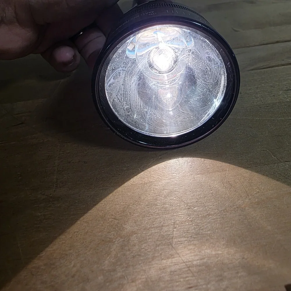 Mag-lite 3 D Cell Black Aluminum Flashlight WORKS Made in USA